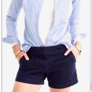 J.Crew Navy Chino Shorts Size 4 NEW